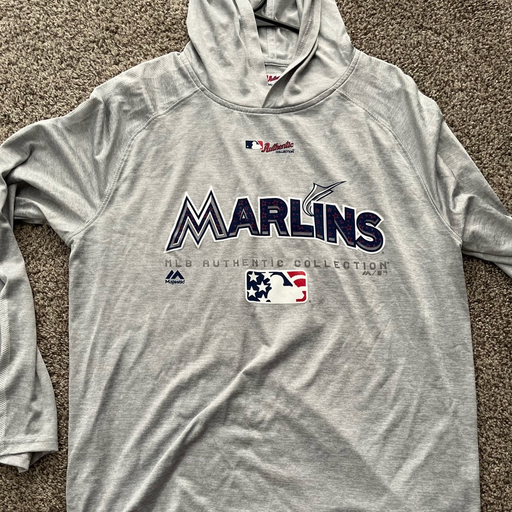 Marlins MLB authentic gear pullover
